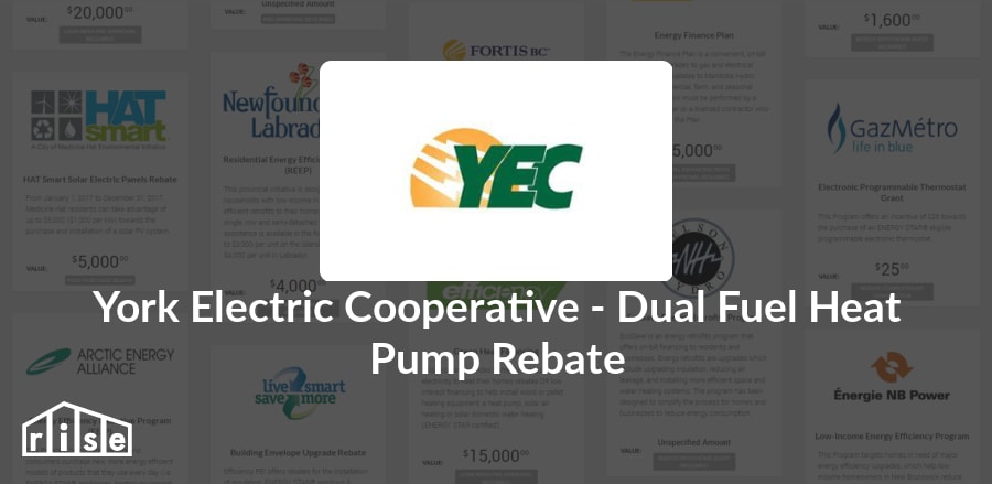 York Electric Cooperative Dual Fuel Heat Pump Rebate